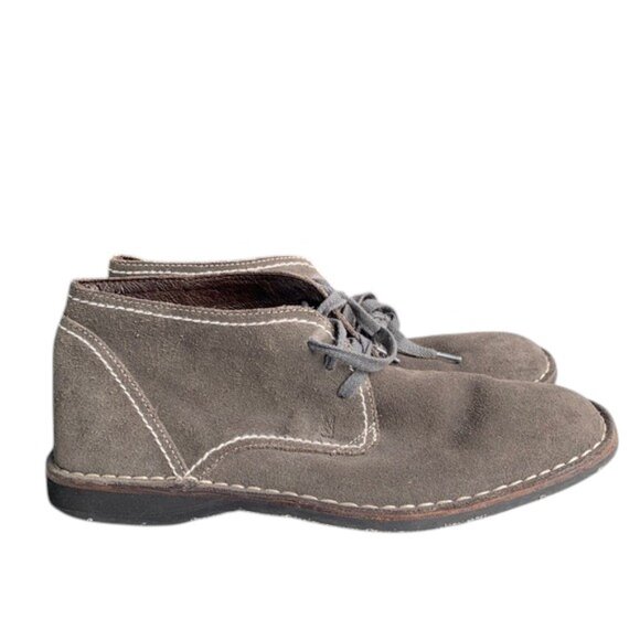 John Varvatos Men’s 9M Brown Weathered Suede Chukka Boots Star USA - Picture 1 of 15